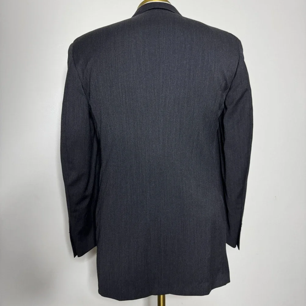 Cerruti 1881‎ Harry Rosen USA Men's Suit 38R 31W Solid Gray 2-Button Wool